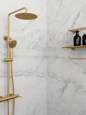 Terra Shower Column - Brushed Gold ORABELLA