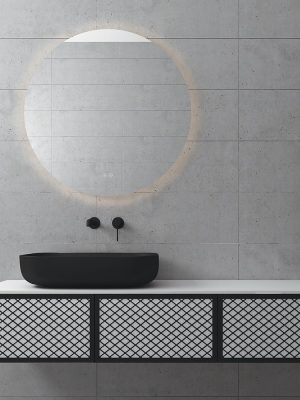 Wire White Matt 150 Black Profile - ORABELLA