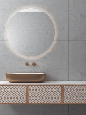 Wire White Matt 150 Rose Gold Profile - ORABELLA