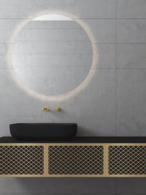 Wire White Matt 150 Gold Profile - ORABELLA