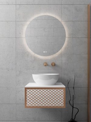 Wire White Matt 50 Rose Gold Profile με δύο πορτάκια- ORABELLA